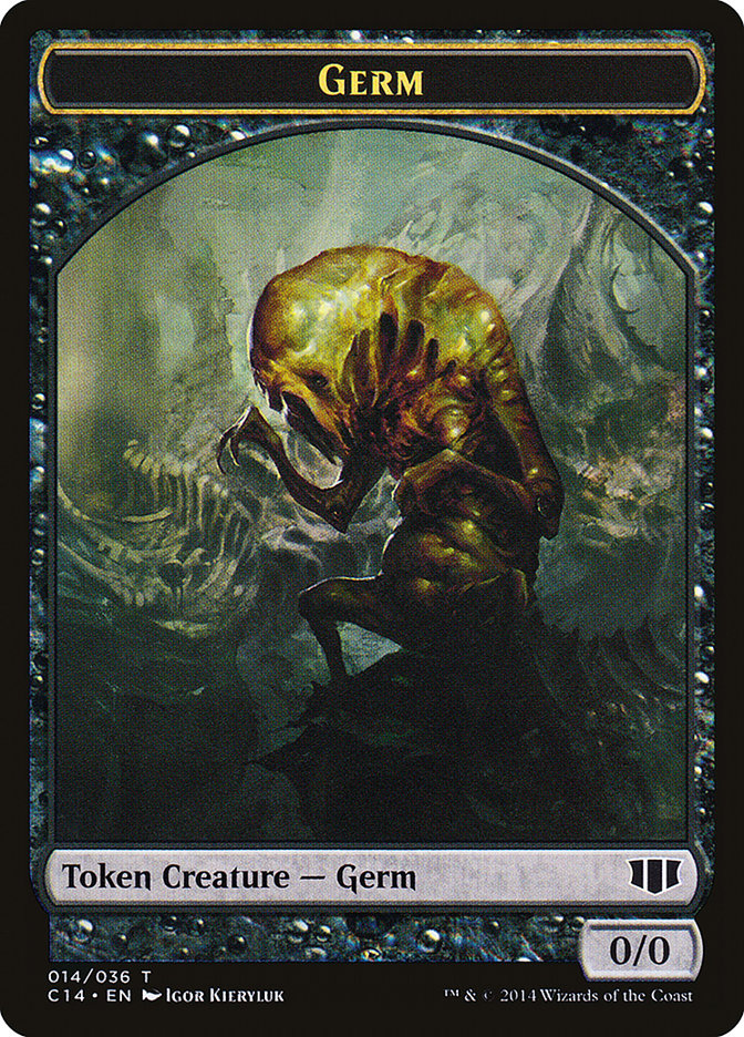 Germ // Zombie (016/036) Double-sided Token [Commander 2014 Tokens] | Webway Games