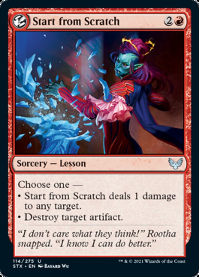 Start from Scratch [Strixhaven: School of Mages] | Webway Games