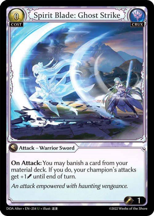 Spirit Blade: Ghost Strike (254) [Dawn of Ashes: Alter Edition] | Webway Games
