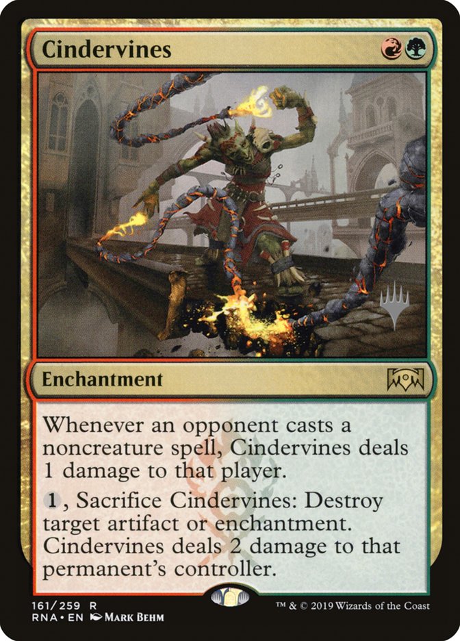 Cindervines (Promo Pack) [Ravnica Allegiance Promos] | Webway Games