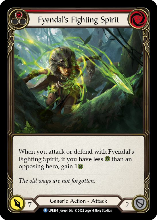 Fyendal's Fighting Spirit (Red) [UPR194] (Uprising)  Rainbow Foil | Webway Games