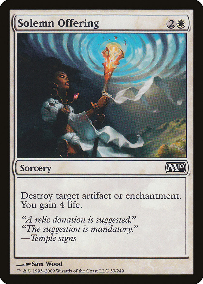 Solemn Offering [Magic 2010] | Webway Games