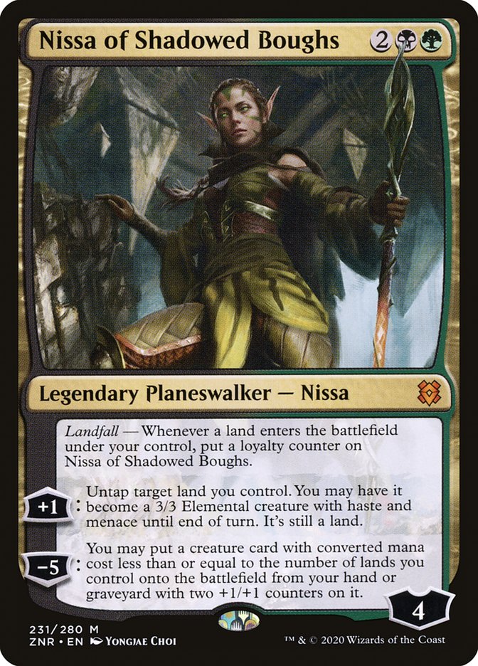 Nissa of Shadowed Boughs [Zendikar Rising] | Webway Games