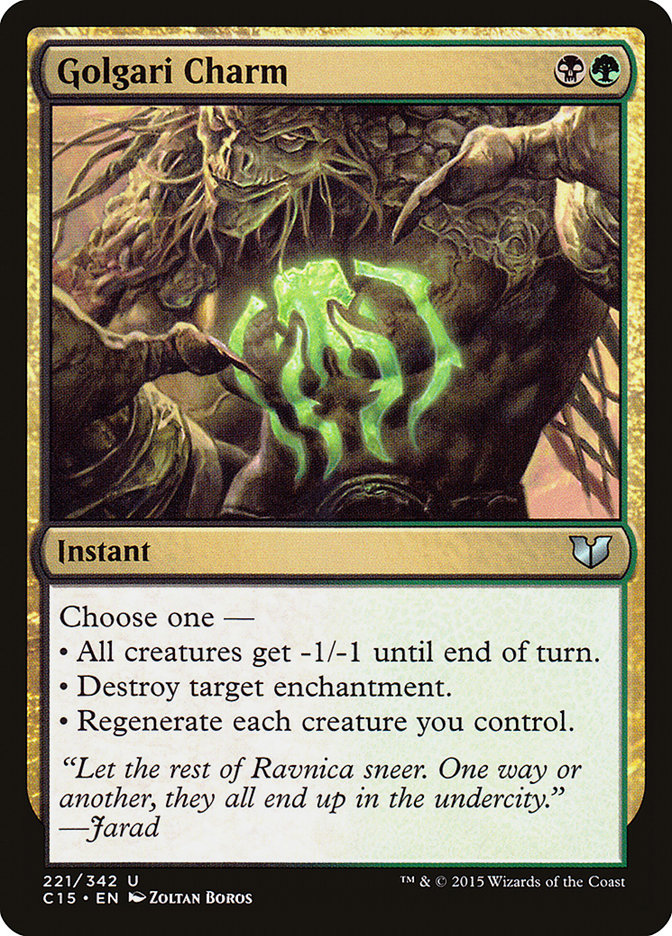 Golgari Charm [Commander 2015] | Webway Games