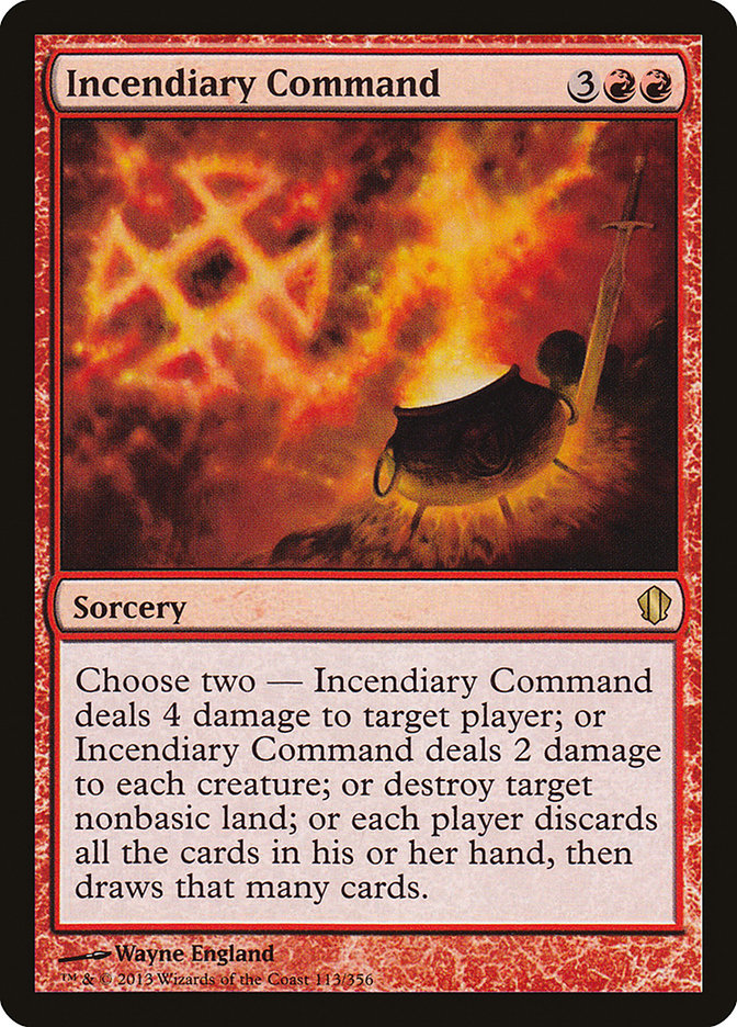 Incendiary Command [Commander 2013] | Webway Games