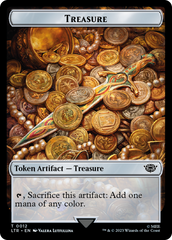 Halfling // Treasure Token [The Lord of the Rings: Tales of Middle-Earth Commander Tokens] | Webway Games