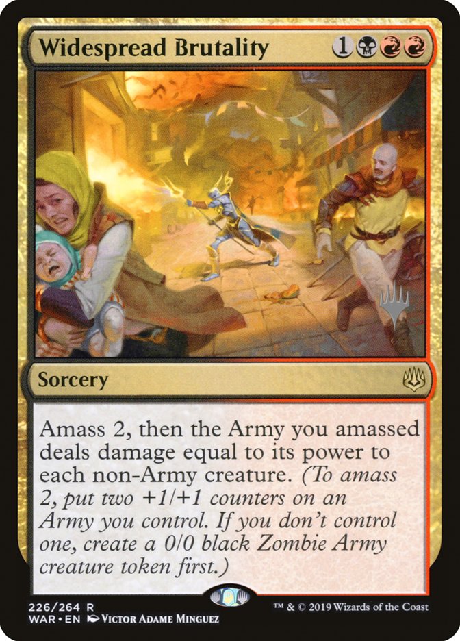 Widespread Brutality (Promo Pack) [War of the Spark Promos] | Webway Games