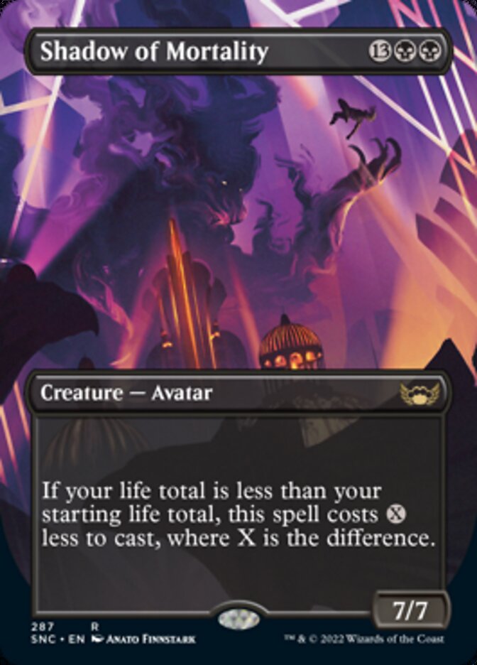 Shadow of Mortality (Borderless Alternate Art) [Streets of New Capenna] | Webway Games