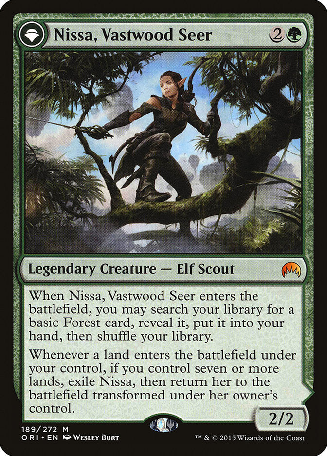 Nissa, Vastwood Seer // Nissa, Sage Animist [Magic Origins] | Webway Games