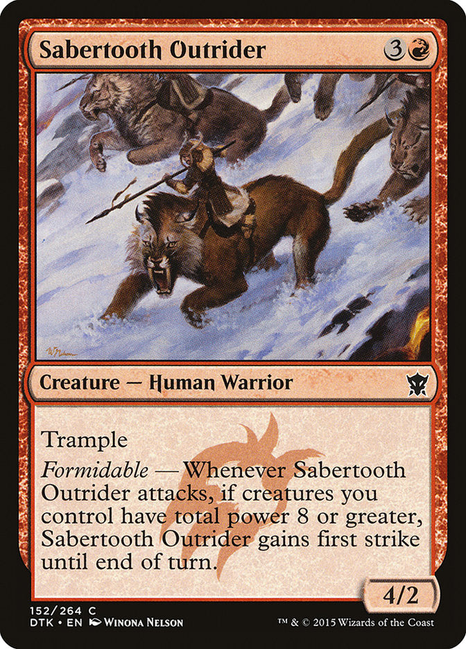Sabertooth Outrider [Dragons of Tarkir] | Webway Games