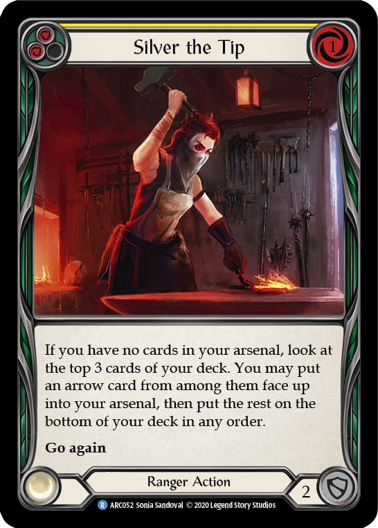 Silver the Tip (Yellow) [ARC052] Unlimited Rainbow Foil | Webway Games