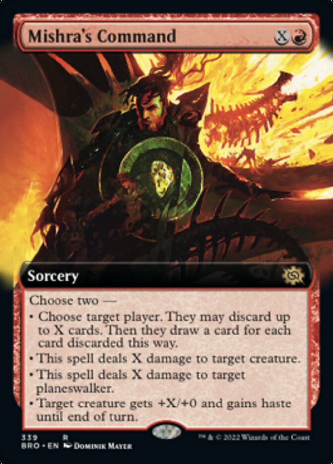Mishra's Command (Extended Art) [The Brothers' War] | Webway Games