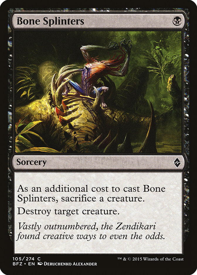 Bone Splinters [Battle for Zendikar] | Webway Games