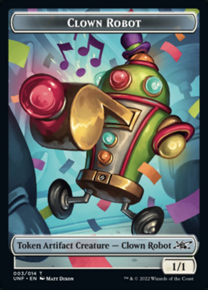 Clown Robot (003) Token [Unfinity Tokens] | Webway Games