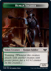 Insect // Human Soldier Double-sided Token [Innistrad: Crimson Vow Tokens] | Webway Games