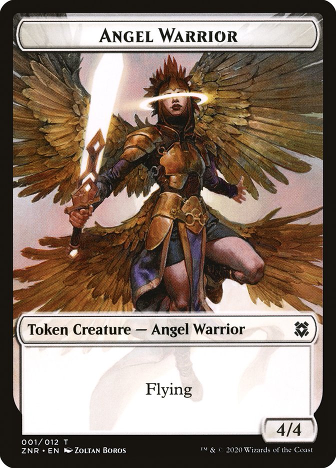 Angel Warrior Token [Zendikar Rising] | Webway Games