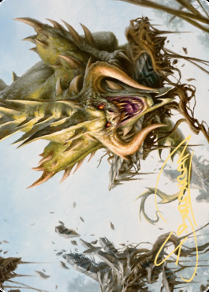 Canopy Baloth Art Card (Gold-Stamped Signature) [Zendikar Rising Art Series] | Webway Games