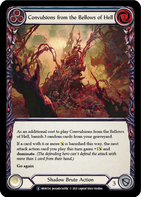 Convulsions from the Bellows of Hell (Blue) [U-MON134] Unlimited Normal | Webway Games