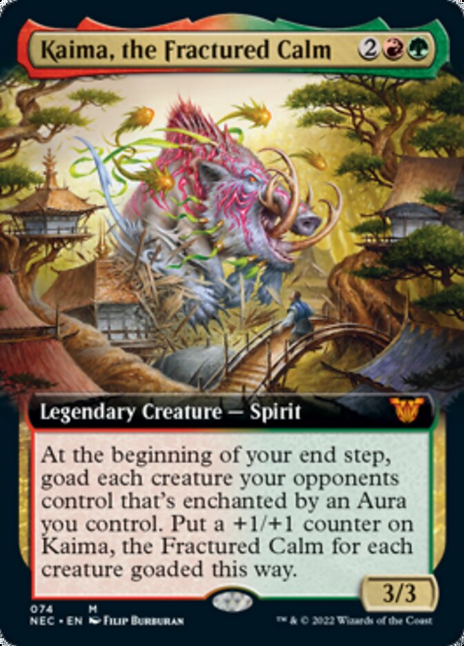 Kaima, the Fractured Calm (Extended) [Kamigawa: Neon Dynasty Commander] | Webway Games