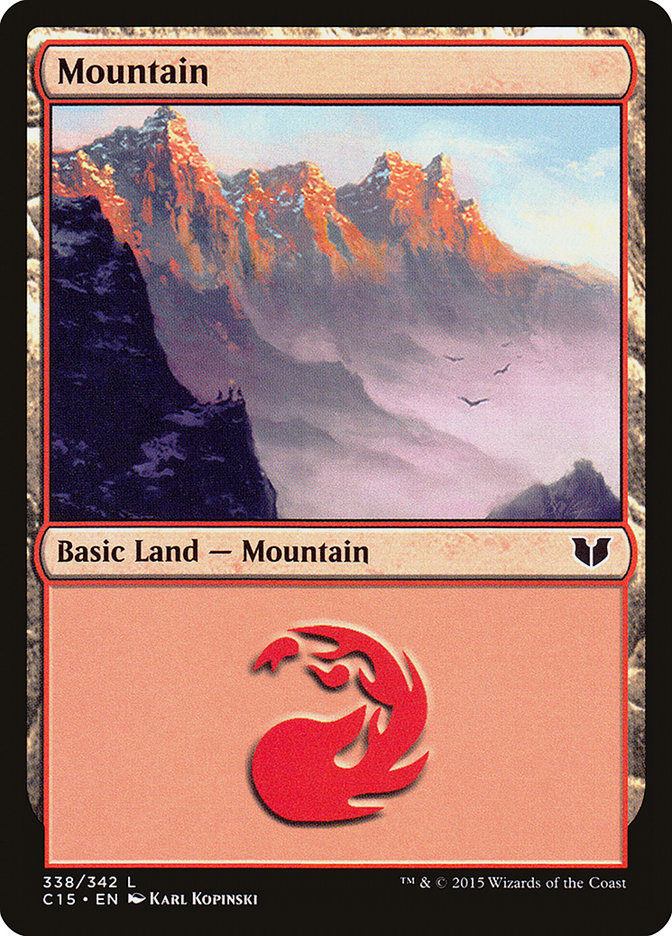 Mountain (#338) [Commander 2015] | Webway Games