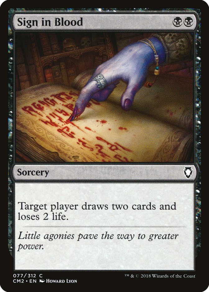 Sign in Blood [Commander Anthology Volume II] | Webway Games