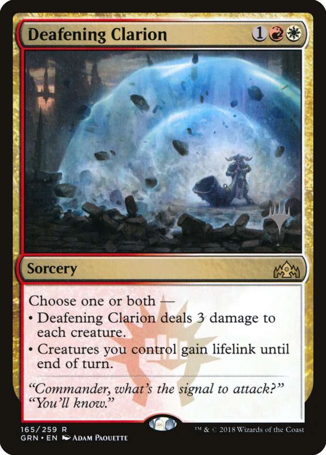 Deafening Clarion (Promo Pack) [Guilds of Ravnica Promos] | Webway Games