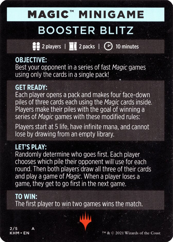 Booster Blitz (Magic Minigame) [Kaldheim Minigame] | Webway Games