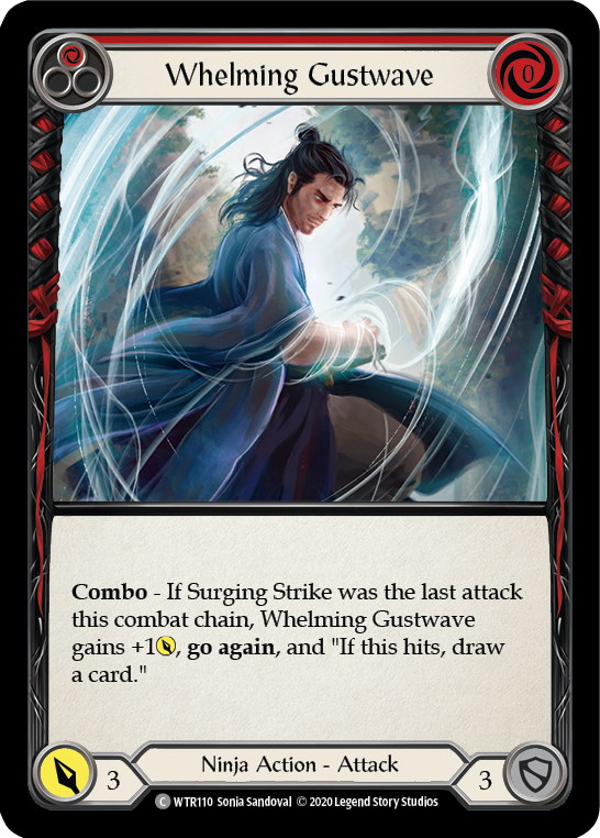 Whelming Gustwave (Red) [U-WTR110] (Welcome to Rathe Unlimited)  Unlimited Rainbow Foil | Webway Games