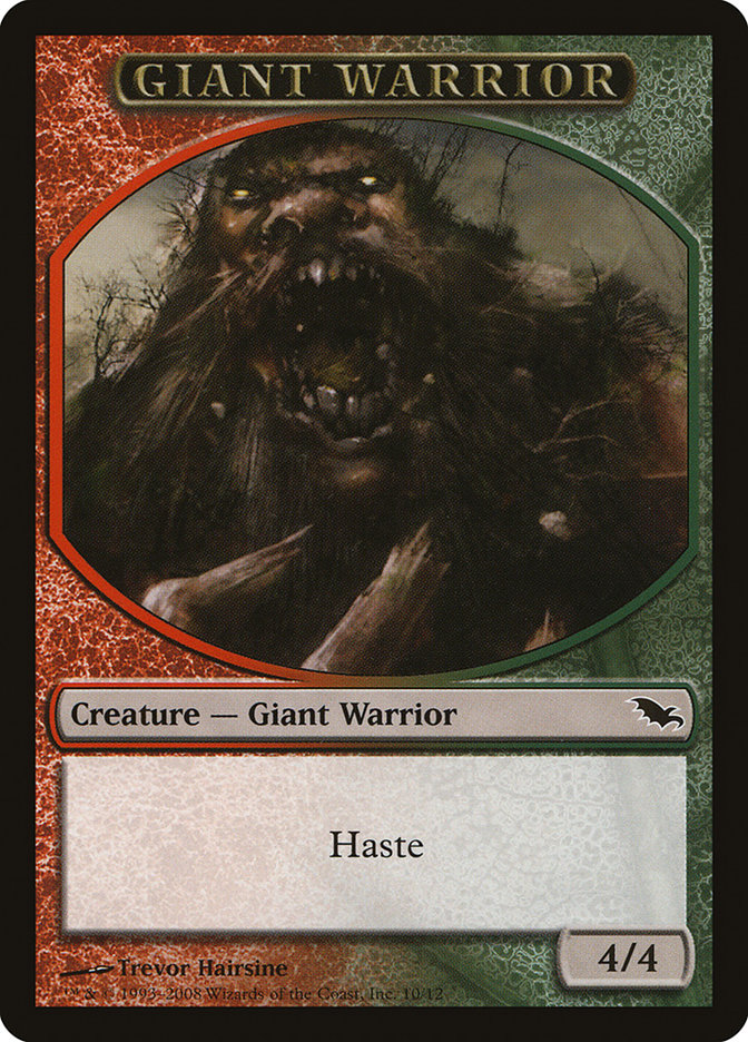 Giant Warrior [Shadowmoor Tokens] | Webway Games
