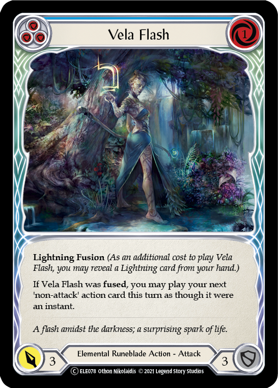 Vela Flash (Blue) [U-ELE078] Unlimited Normal | Webway Games