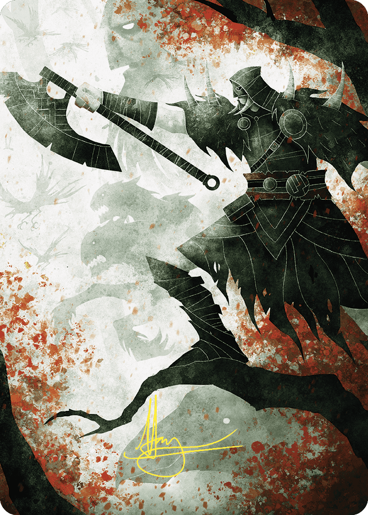 Garruk's Uprising Art Card (Gold-Stamped Signature) [Wilds of Eldraine Art Series] | Webway Games