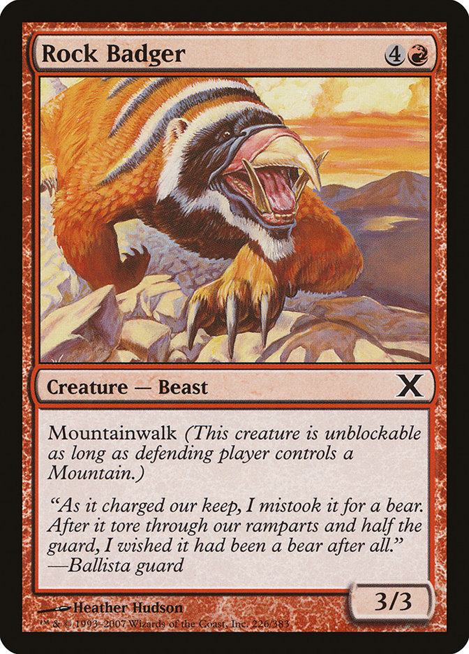 Rock Badger [Tenth Edition] | Webway Games