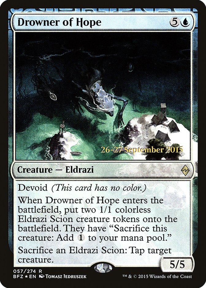 Drowner of Hope  [Battle for Zendikar Prerelease Promos] | Webway Games