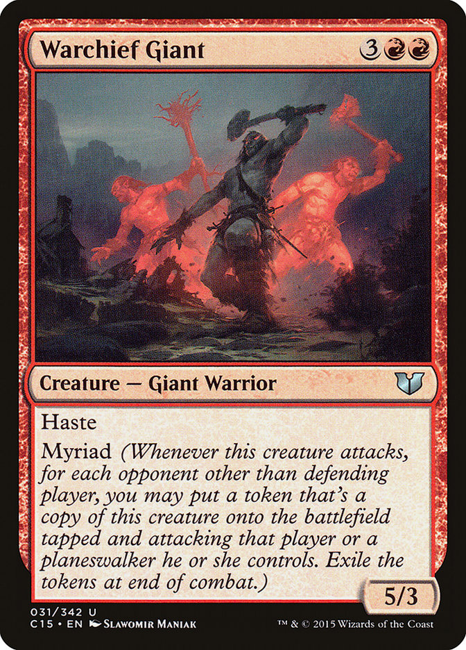 Warchief Giant [Commander 2015] | Webway Games