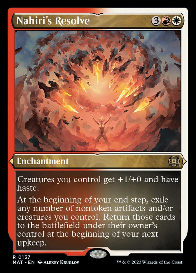 Nahiri's Resolve (Foil Etched) [March of the Machine: The Aftermath] | Webway Games