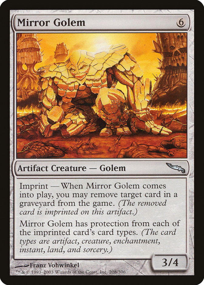 Mirror Golem [Mirrodin] | Webway Games