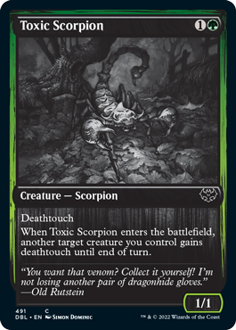 Toxic Scorpion [Innistrad: Double Feature] | Webway Games