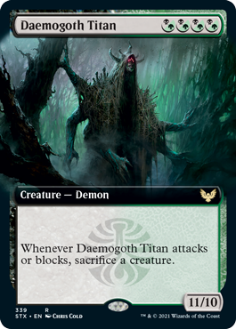 Daemogoth Titan (Extended) [Strixhaven: School of Mages] | Webway Games