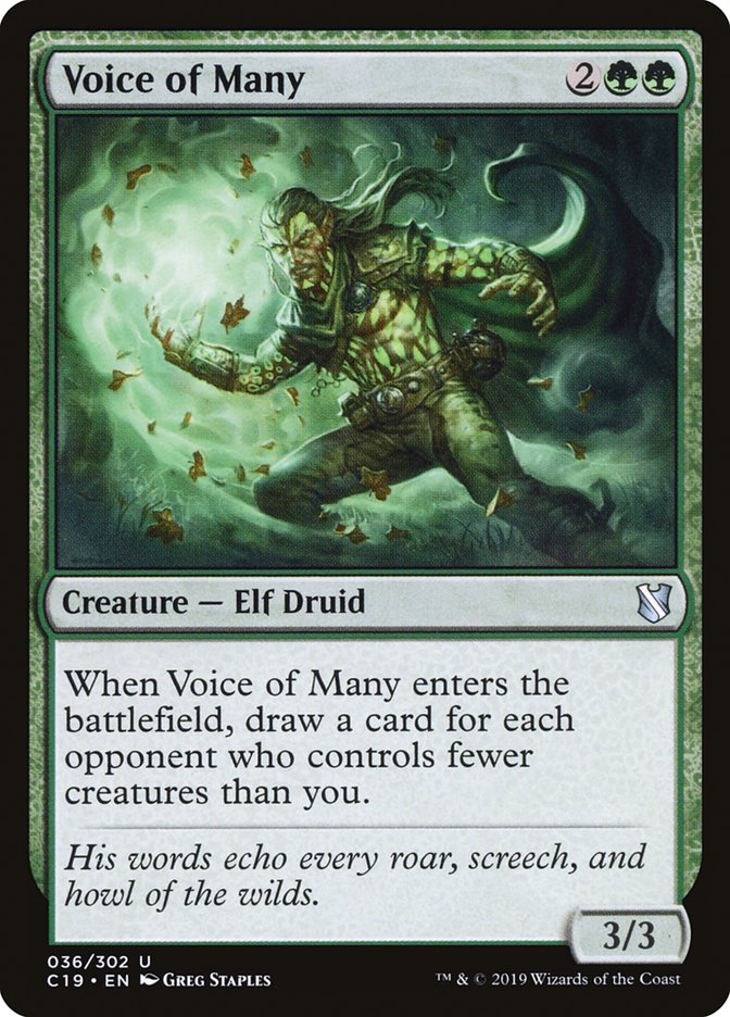 Voice of Many [Commander 2019] | Webway Games