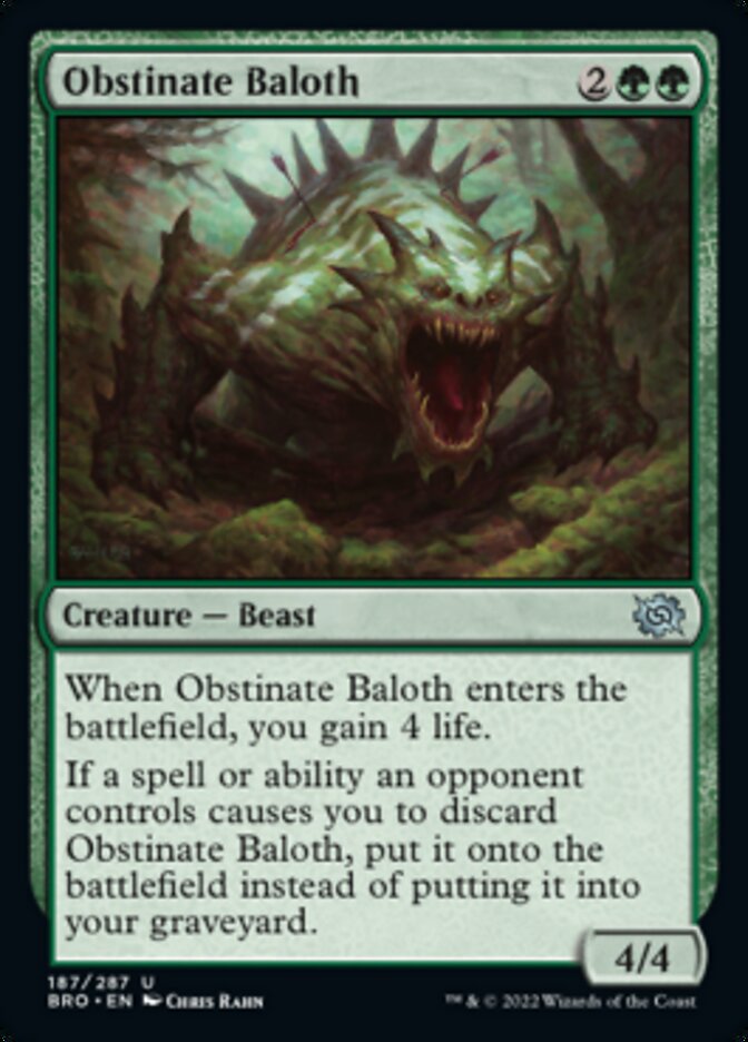 Obstinate Baloth [The Brothers' War] | Webway Games
