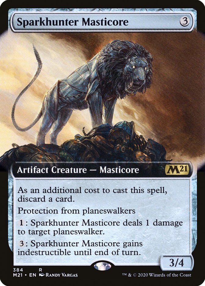 Sparkhunter Masticore (Extended Art) [Core Set 2021] | Webway Games