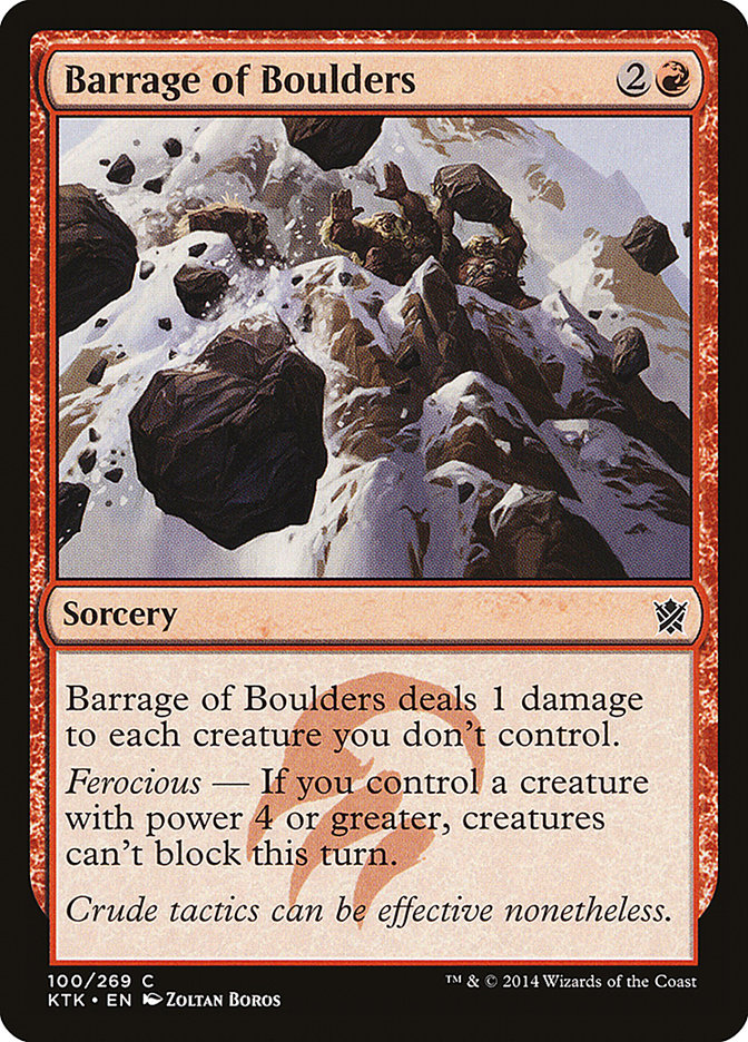 Barrage of Boulders [Khans of Tarkir] | Webway Games