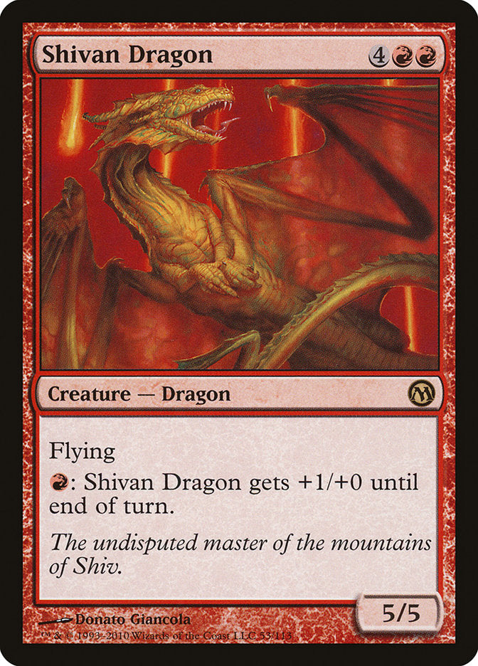 Shivan Dragon [Duels of the Planeswalkers] | Webway Games
