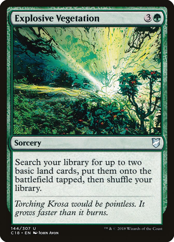 Explosive Vegetation [Commander 2018] | Webway Games