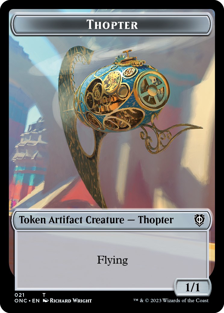 Myr // Thopter Double-Sided Token [Phyrexia: All Will Be One Commander Tokens] | Webway Games