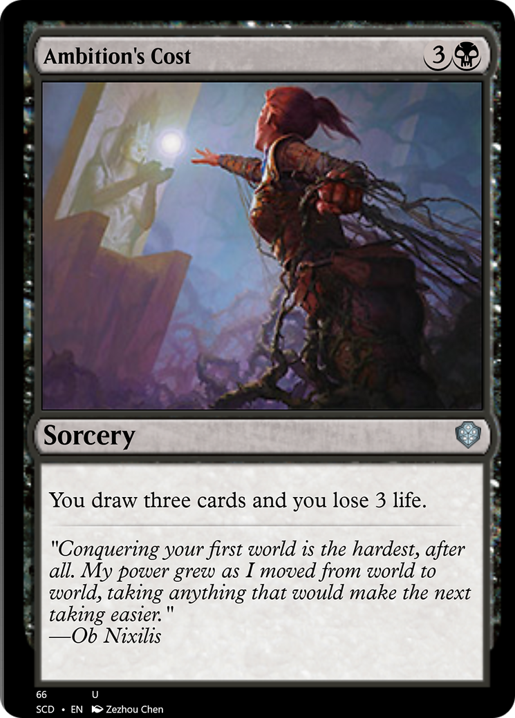 Ambition's Cost [Starter Commander Decks] | Webway Games