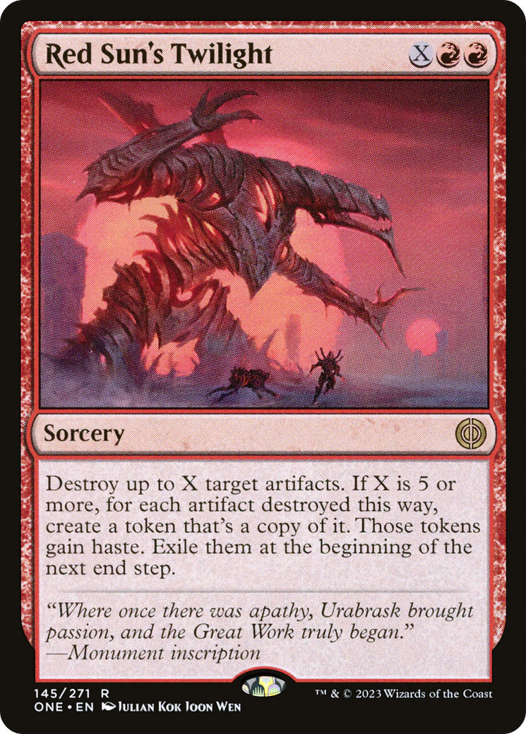 Red Sun's Twilight [Phyrexia: All Will Be One] | Webway Games