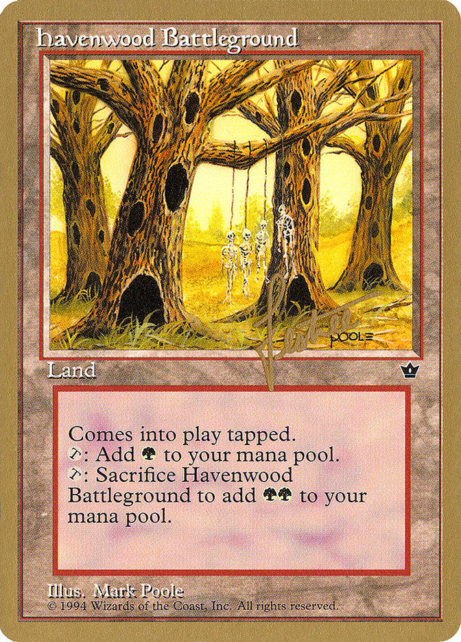 Havenwood Battleground (Bertrand Lestree) [Pro Tour Collector Set] | Webway Games