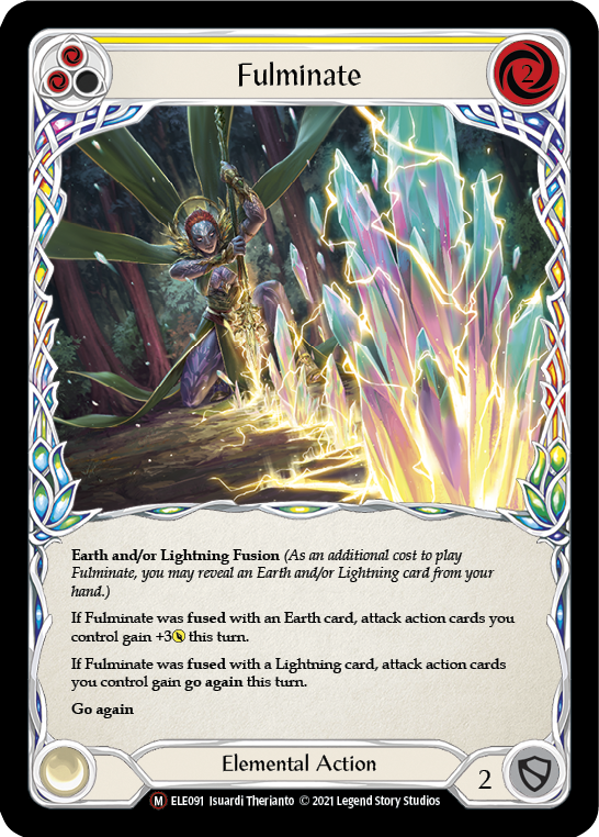 Fulminate [U-ELE091] Unlimited Rainbow Foil | Webway Games