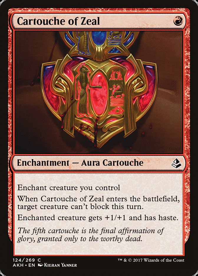 Cartouche of Zeal [Amonkhet] | Webway Games